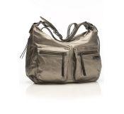 Bolso Emily Gris Estaño Nailon
