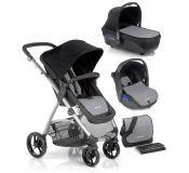 Cochecito 3 Piezas Be Cool Slide 3 Cocoon Crazy Grey vs Yellow