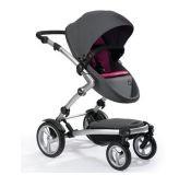 Cochecito Mima Kobi Chasis Gris Soft Pack Gris/ Fucsia