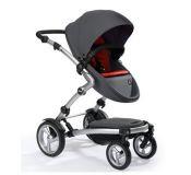 Cochecito Mima Kobi Chasis Gris Soft Pack Gris/ Rojo