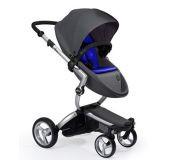 Cochecito Mima Xari Con Soft Pack Gris/ Azul Cobalto