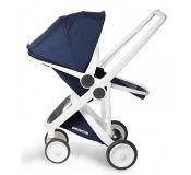 Silla de paseo Greentom Revesible azul chasis blanco