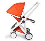 Silla de paseo Greentom Revesible Naranja chasis blanco