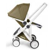 Silla de paseo Greentom Revesible Oliva chasis blanco