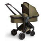 Silla de paseo Greentom Upp Oliva con capazo y chasis negro