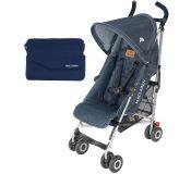 Silla De Paseo Maclaren Quest Denim Y Bolso Messenger Blue