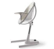 Trona Moon Mima Cristal tapizado blanco